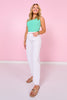 Vervet White Super High Rise Panel Barrel Jeans