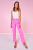 Mica Pink High Rise Wide Leg Jeans