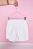 SSYS 3" White Biker Shorts