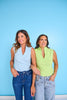SSYS Elle High Neck Top In Powder Blue