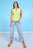 SSYS Elle High Neck Top In Lime