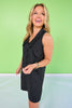 SSYS Sleeveless Gemma Peter Pan Collared Dress In Black