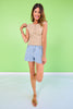 SSYS Cece Knit Cap Sleeve Top In Taupe