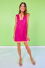 SSYS Pink and Melon Cap Sleeve Colorblock Air Dress