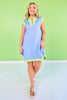 SSYS Cornflower and Lime Cap Sleeve Colorblock Air Dress