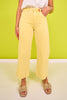 Vervet Yellow High Rise Crop Wide Leg Jeans