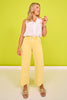 Vervet Yellow High Rise Crop Wide Leg Jeans