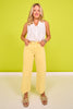 Vervet Yellow High Rise Crop Wide Leg Jeans