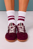 Shu Shop Burgundy Suede Sneaker