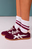 Shu Shop Burgundy Suede Sneaker