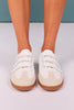 White Velcro Strap Sneakers