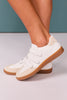 White Velcro Strap Sneakers