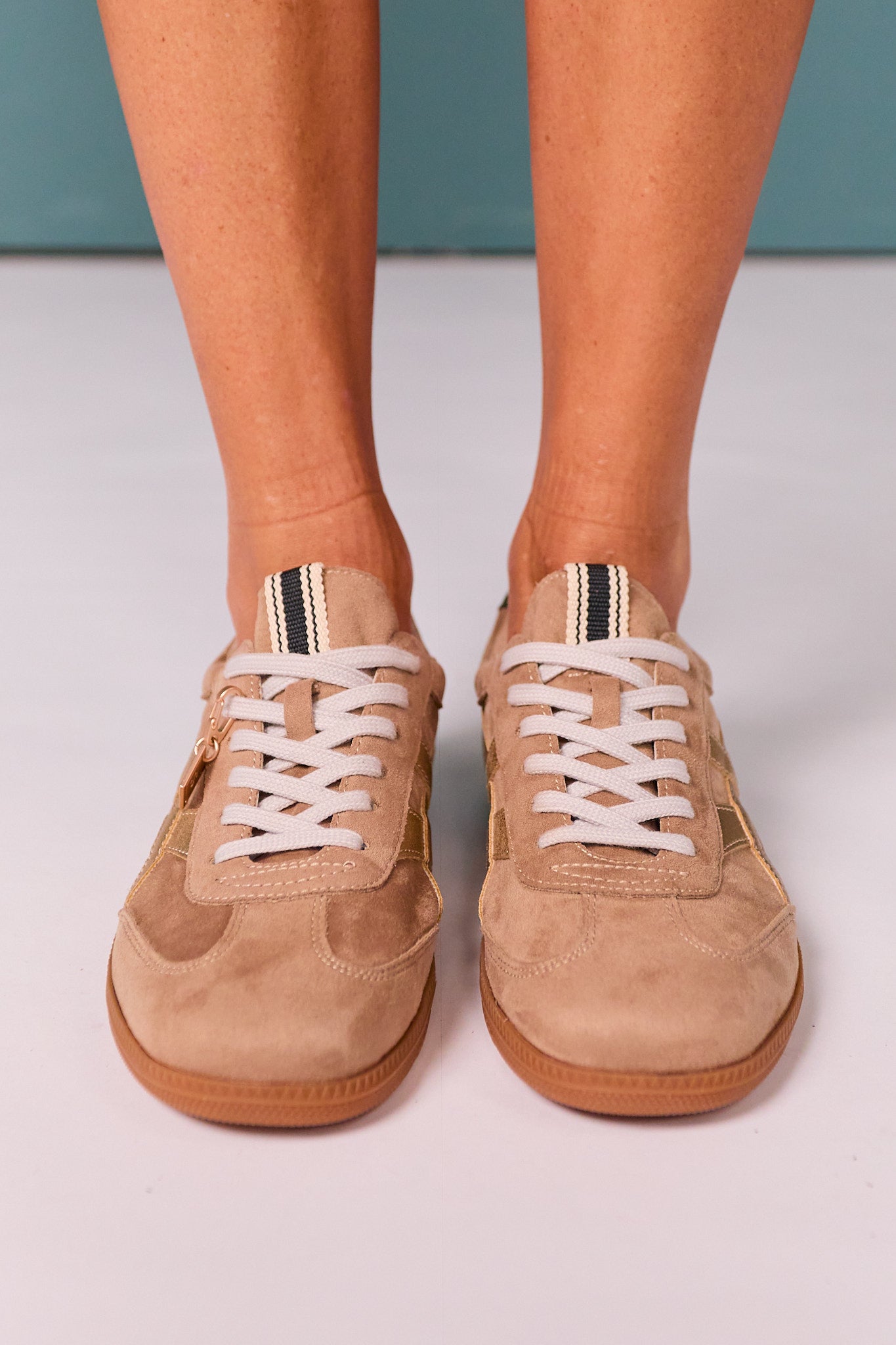 Shu Shop Taupe Suede Sneaker