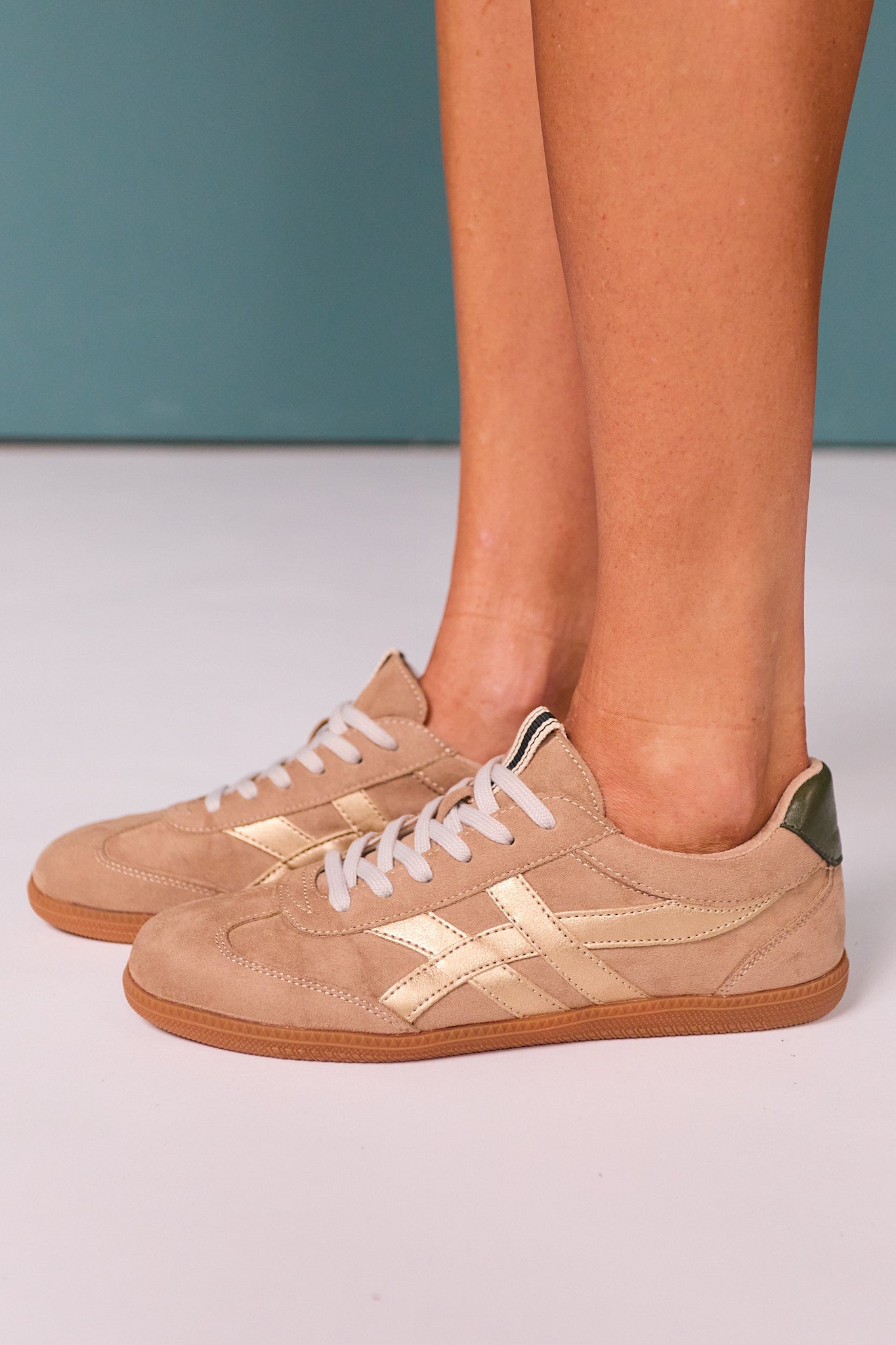 Shu Shop Taupe Suede Sneaker