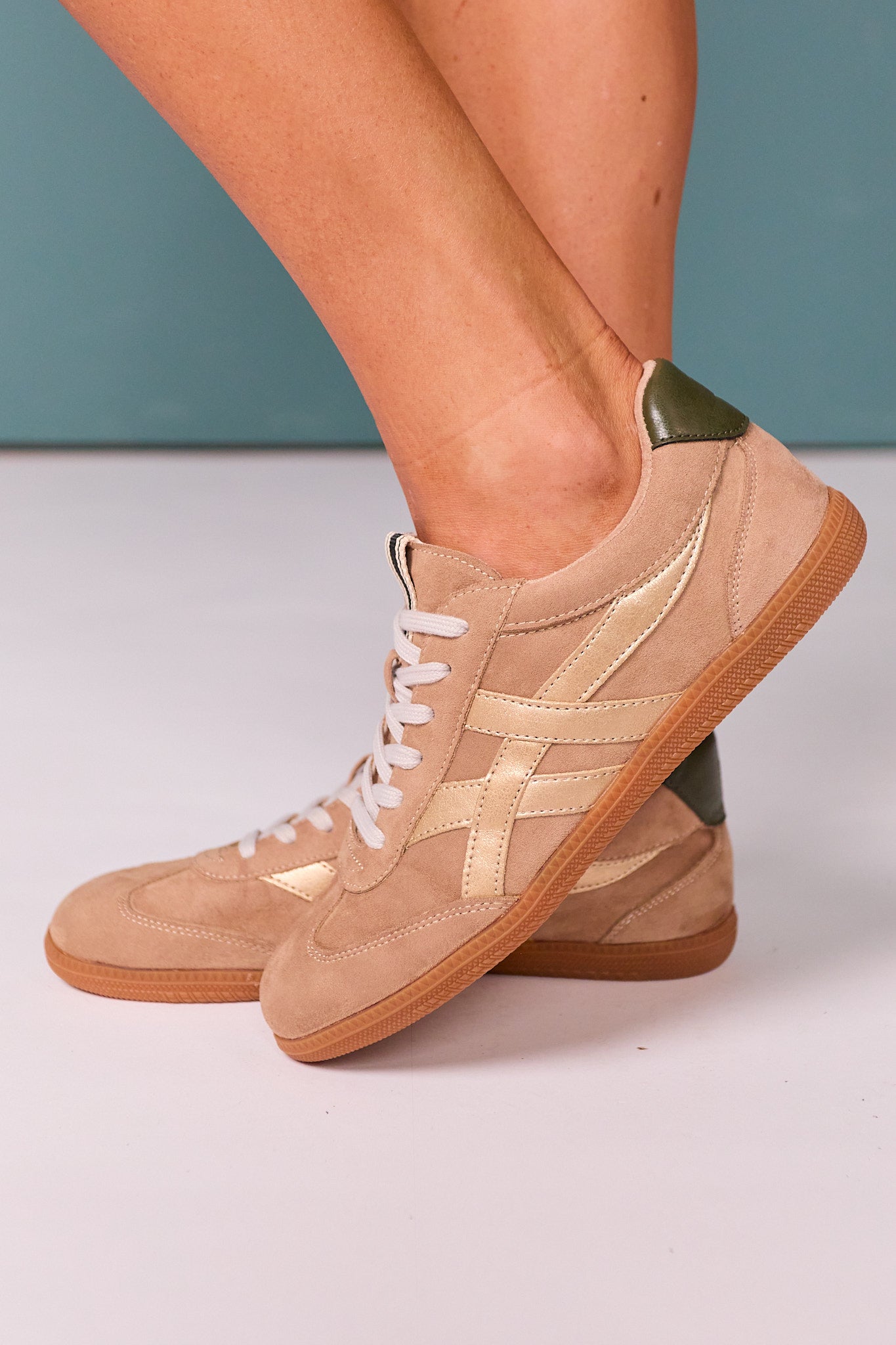 Shu Shop Taupe Suede Sneaker
