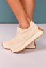 Beige Chunky Runner Sneakers
