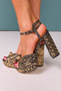 Black Statement Platform Heels