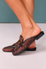 Brown Animal Horsebit Loafers