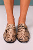 Shu Shop Faux Leather Scale Texture Loafers