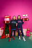 SSYS Merry Sweatshirt In Navy Tartan