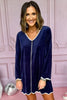 SSYS Navy Long Sleeve Get Ready Robe™, SSYS the label, elevated robe, elevated get ready robe, must have robe, must have gift, elevated gift, mom style, elevated style, chic style, conventional style, shop style your senses by mallory fitzsimmons