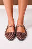 Brown Polka Dot Ballet Flats