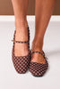 Brown Polka Dot Ballet Flats