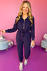 SSYS The Long Sleeve Hallie Jumpsuit In Navy, must have jumpsuit, must have style, elevated jumpsuit, elevated style, casual style, casual fashion, mom style, mom fashion, shop style your senses by mallory fitzsimmons