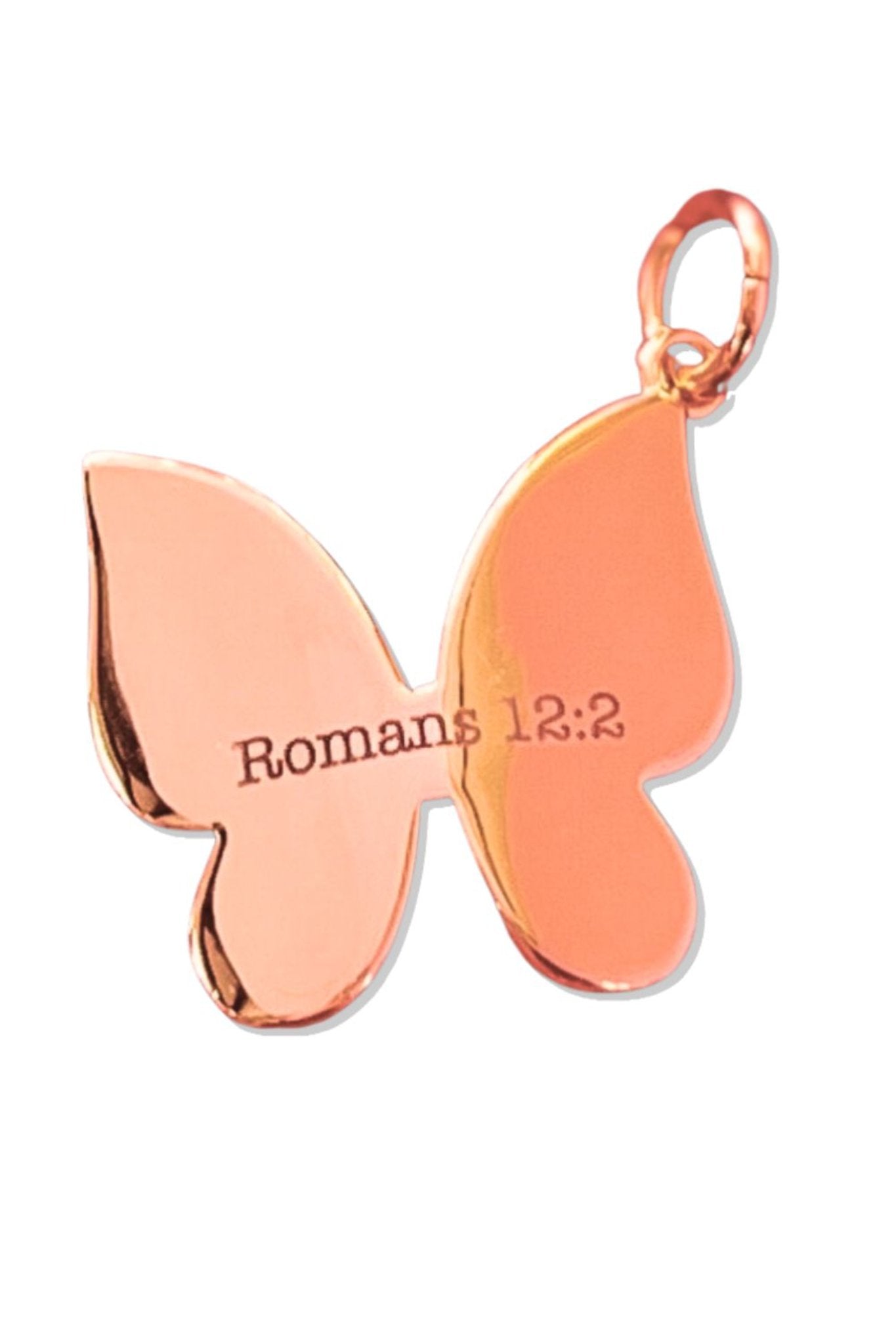 SSYS 18k Gold Plated Scripture Butterfly Charm *FINAL SALE*