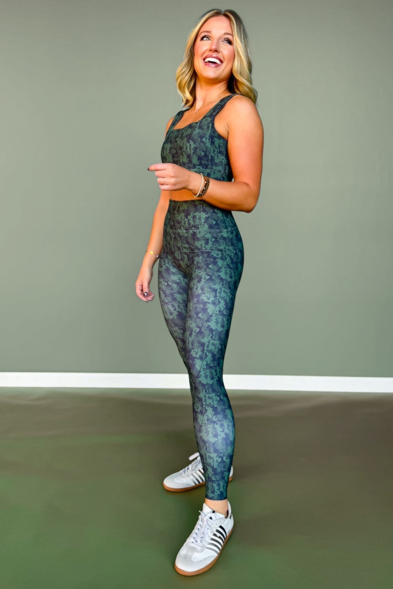 SSYS Sage Camo Compression Leggings