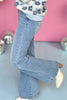 Blue Medium Wash High Rise Wide Leg Jeans, must have jeans, must have denim, must have pants, elevated jeans, elevated denim, mom style, spring style, shop style your senses by mallory fitzsimmons