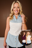 SSYS Signature Sleeveless Poplin Undershirt In Chambray