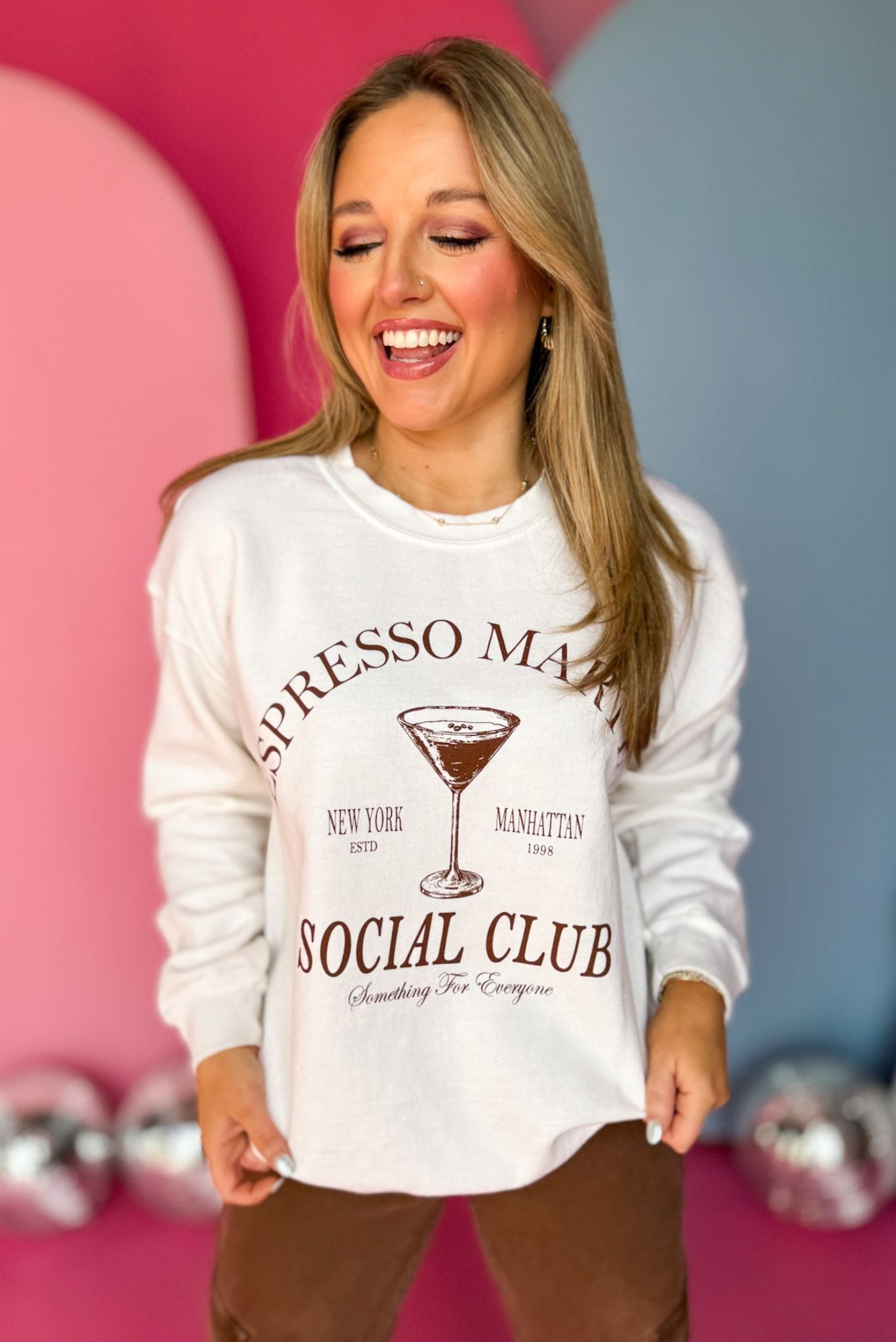 White Espresso Martini Sweatshirt