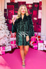 SSYS Ruby Sequin Caftan Dress In Hunter