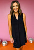 SSYS The Maggie Sleeveless Collared Crepe Dress In Black, dress, sleeveless dress, collared dress, crepe dress, black dress, black crepe dress, must have dress, elevated dress, elevated style, summer dress, summer style, Shop Style Your Senses by Mallory Fitzsimmons, SSYS by Mallory Fitzsimmons