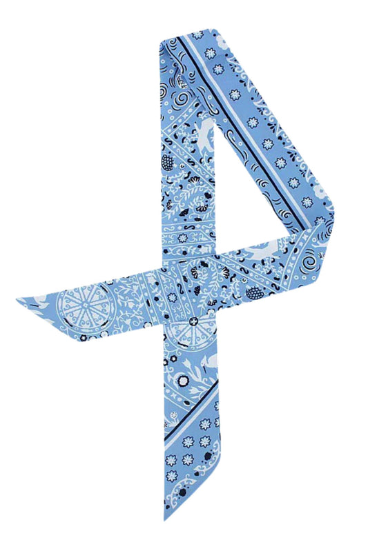 Light Blue Bandana Scarf