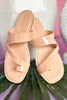 Nude Patent Crossover Slide Sandals, shoes, sandals, must have sandals, summer sandals, shop style your senses by mallory fitzsimmons, ssys by mallory fitzsimmons