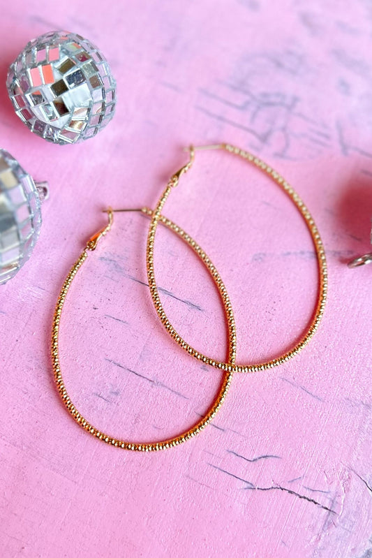 Gold Large Oval Textured Metal SSYS Signature Earrings, ssys signature, accessory, earrings, must have earrings, ssys by MALLORY FITZSIMMONS