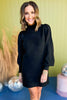 Black Turtleneck Long Sleeve Sweater Dress, must have dress, must have style, fall style, fall fashion, elevated style, elevated dress, mom style, fall collection, fall dress, shop style your senses by mallory fitzsimmons