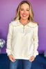 SSYS The Lucy Pullover In Ivory, elevated top, elevated style, must have top, must have style, must have fall, fall style, fall look, mom style, scallop detail, ssys the label, shop style your senses by mallory fitzsimmons