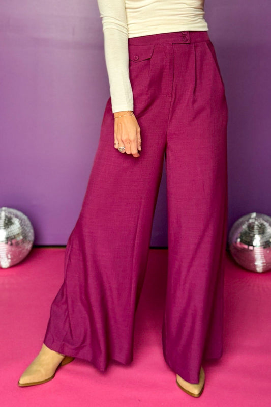  Purple Double Button Wide Leg Pants, must have pants, must have style, street style, fall style, fall fashion, fall pants, elevated style, elevated pants, mom style, shop style your senses by mallory fitzsimmons