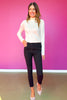 Mica Black High Rise Ankle Skinny Jeans