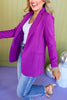 Plum Collared Long Sleeve Blazer Jacket *FINAL SALE* *Final Sale*, must have blazer, must have style, elevated blazer, elevated style, saturday steal, mom style, office style, work to weekend, shop style your senses by mallory fitzsimmons, ssys by mallory fitzsimmons