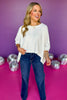 Cream Round Neck Dolman Sleeve Texture Top, top, round neck top, dolman sleeve top, texture top, cream top, cream round neck top, cream dolman sleeve top, cream texture top, must have top, elevated top, elevated style, summer top, summer style, Shop Style Your Senses by Mallory Fitzsimmons, SSYS by Mallory Fitzsimmons