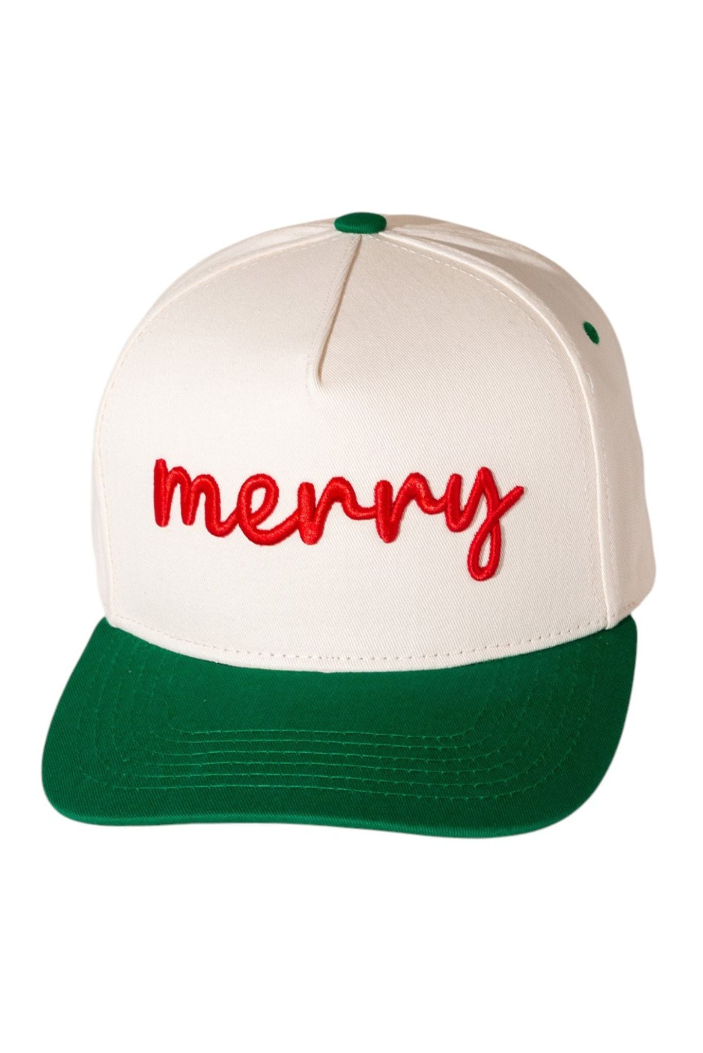 Green Merry Embroidered Hat