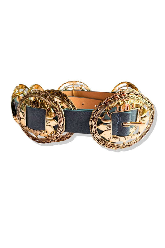 Blue Concho Link Belt