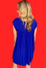 Royal Blue V Neck Back Accordion Pleat Detail Dress, dress, v neck dress, pleated detail dress, red dress, red v neck dress, red pleated detail dress, must have dress, elevated dress, elevated style, summer dress, summer style, Shop Style Your Senses by Mallory Fitzsimmons, SSYS by Mallory Fitzsimmons
