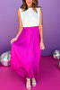 Orchid Elastic Waist Tiered Maxi Skirt, date night skirt, elevated skirt, cocktail skirt, cocktail attire, elevated attire, mom style, fancy style, ssys by mallory fitzsimmons, shop style your senses by mallory fitzsimmons