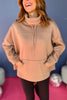 SSYS The Laura Pullover In Tan, must have pullover, must have style, elevated style, elevated pullover, fleece lined pullover, winter style, mom style, shop style your senses by mallory fitzsimmons