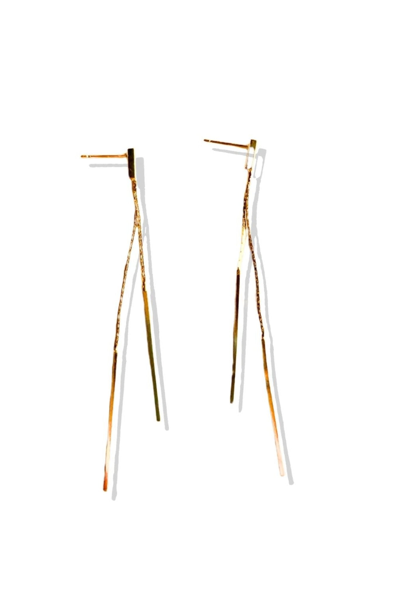 Gold Dainty Dangle Earrings